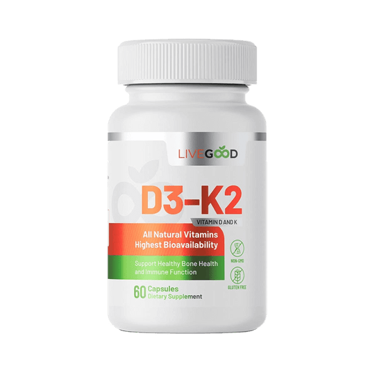 LiveGood Vitamin D3 and K2 2000